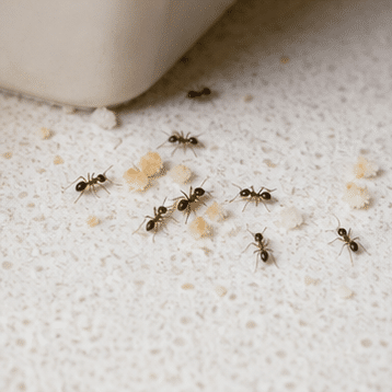Sugar ants (Camponotus) swarming - a common Melbourne kitchen invader