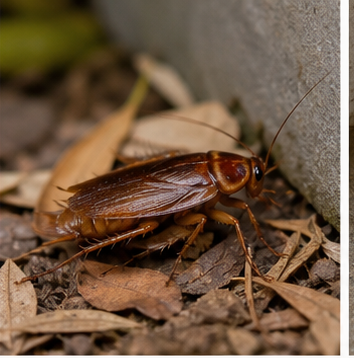 Australian cockroach (Periplaneta australasiae) - the outdoor invader