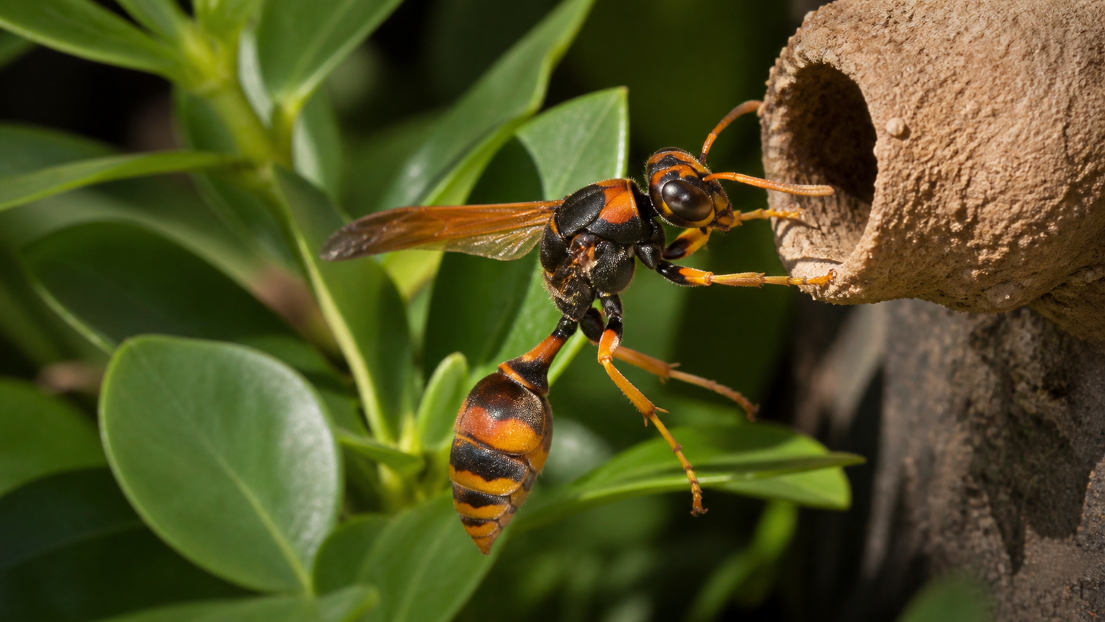 European wasps scavenging food - why they ruin outdoor meals