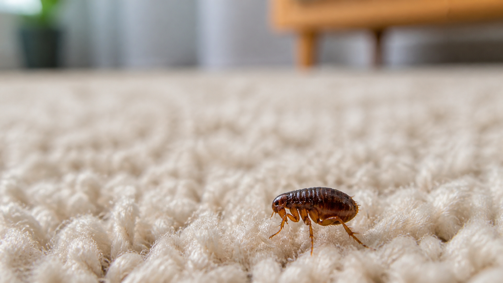 Flea control Melbourne - treating carpet edges and skirtings where flea pupae sit